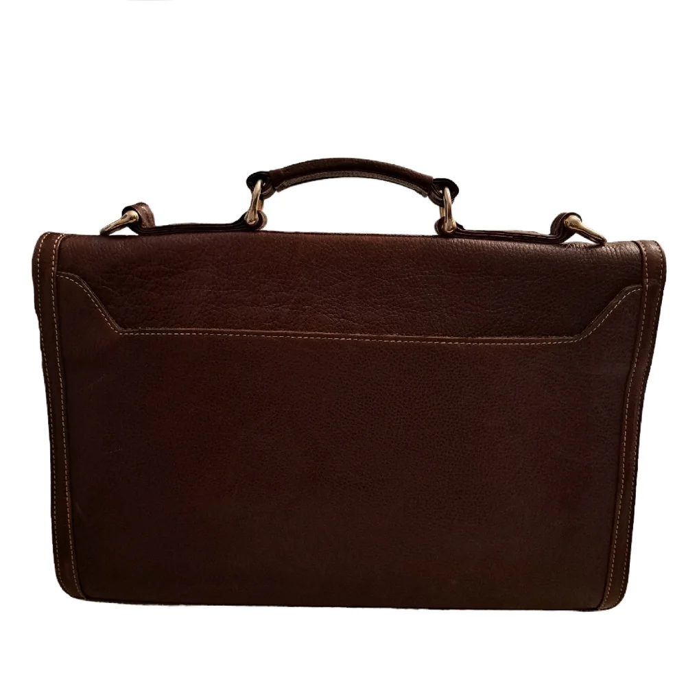 Diseno En Piel Leather Briefcase/Messenger Bag